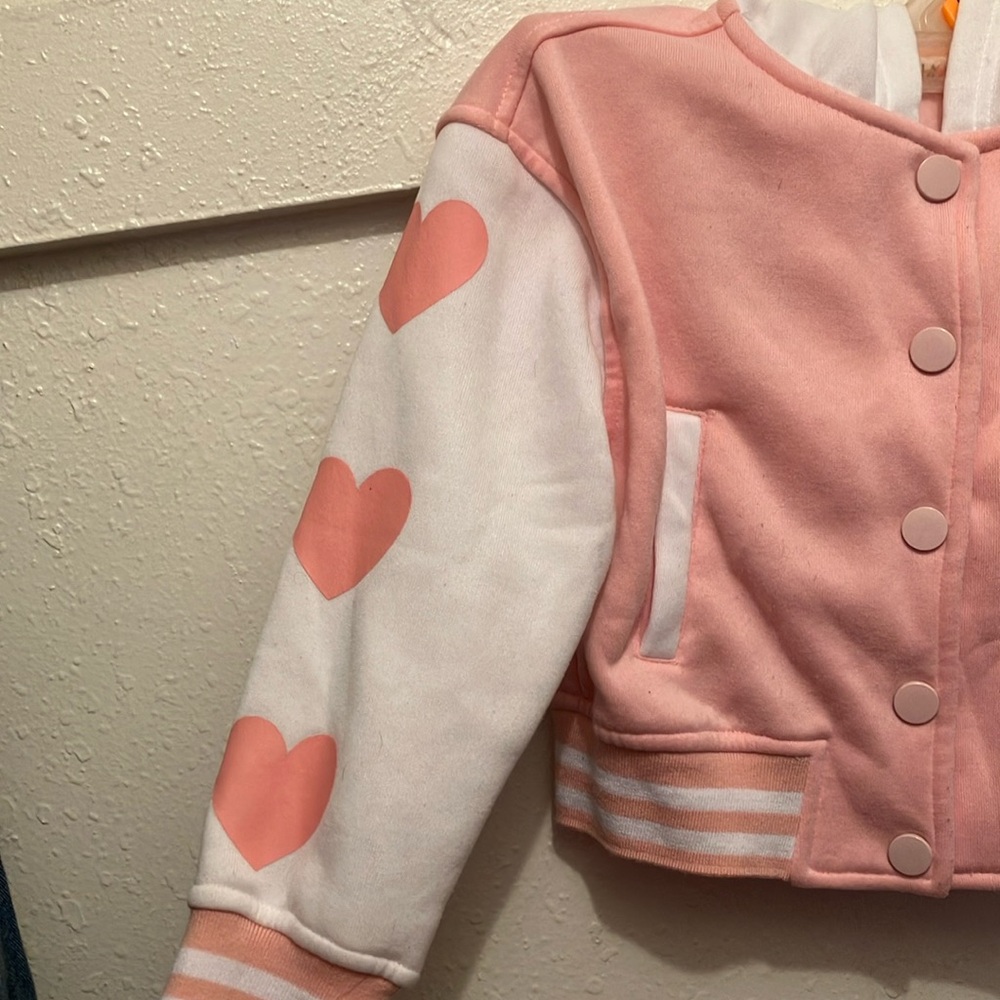 SHEIN Pink and White Kids Jacket - Picture 3 of 3
